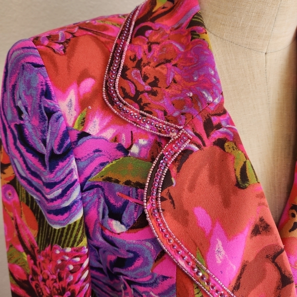 Escada | Floral printed Blazer size 40‎ - Picture 2 of 11